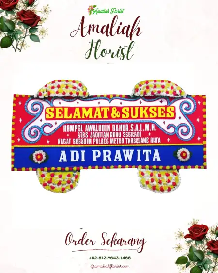Papan Bunga Ucapan Selamat Blingoh